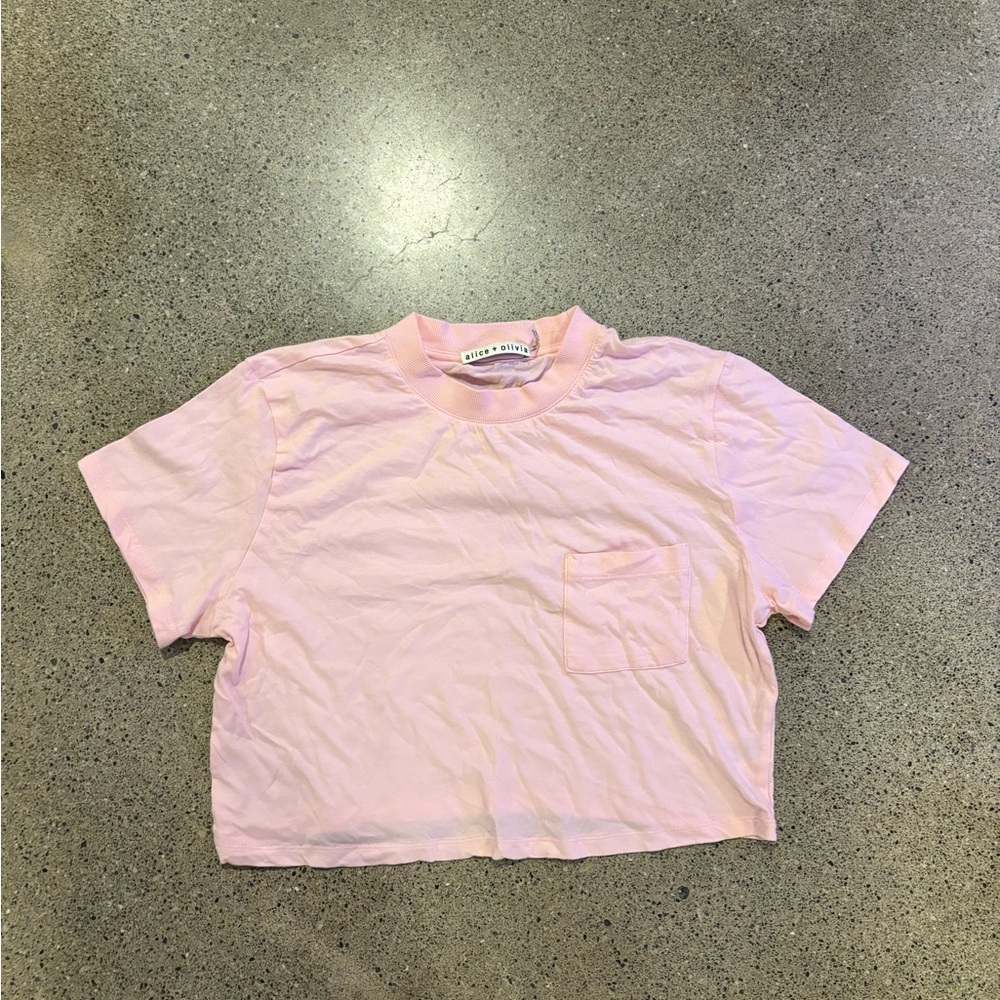 Alice and Olivia Cropped T-Shirt